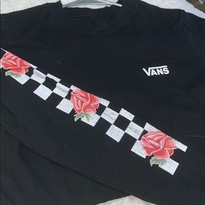 Vans Cropped Roses Top